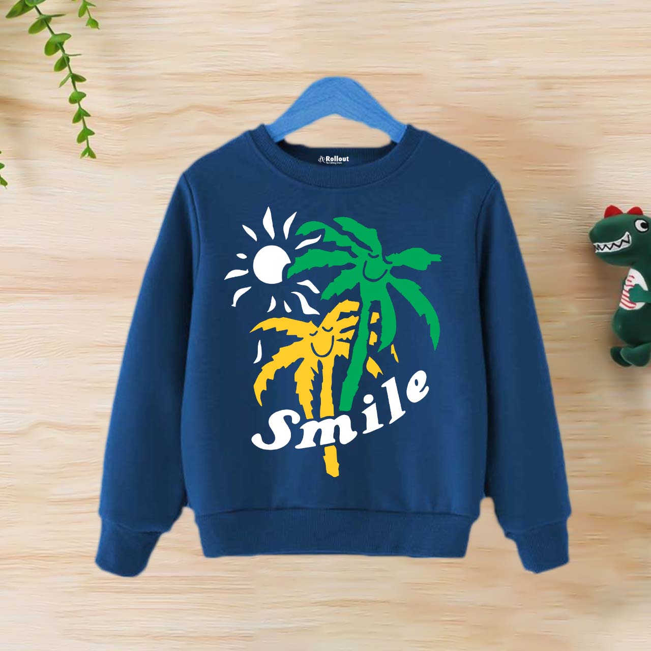 Dark blue smile tree sweatshirt