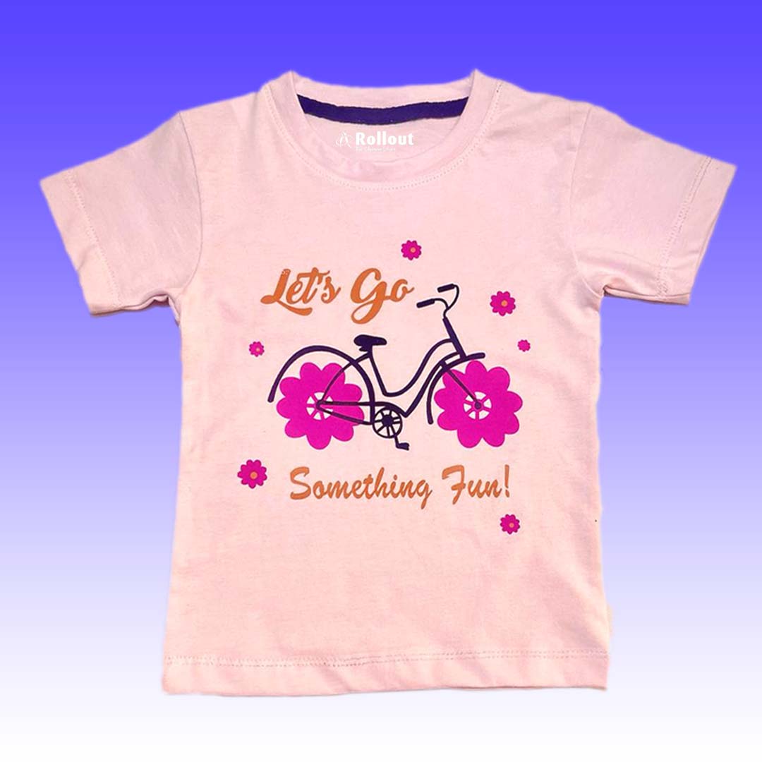 PINK CYCLE FLOWER T SHIRT - RollOutBrand # # #