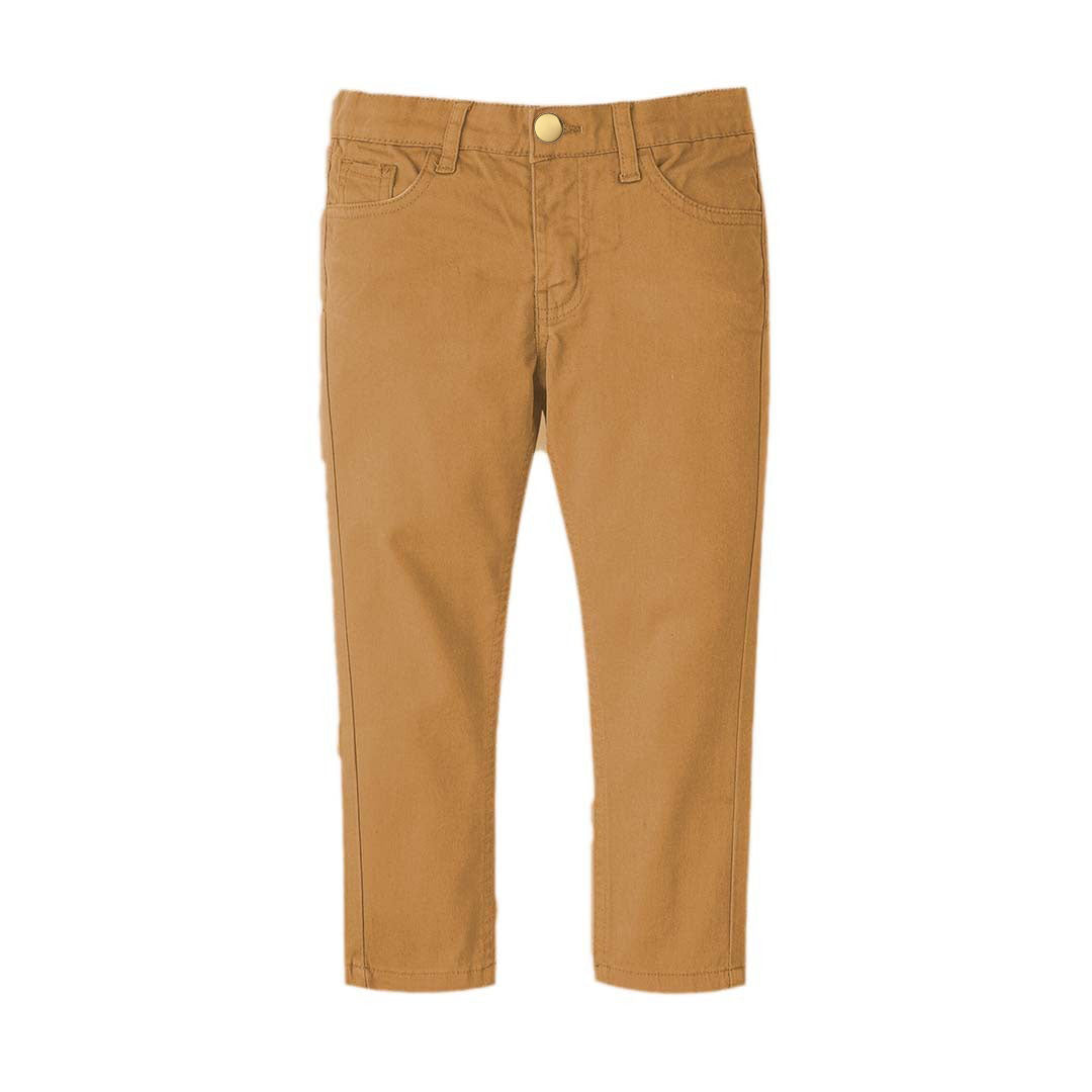 Camel Brown cotton pent slim fit - RollOutBrand # # #