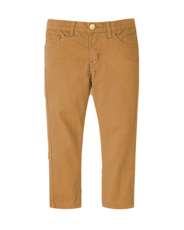 Camel Brown cotton pent slim fit - RollOutBrand # # #