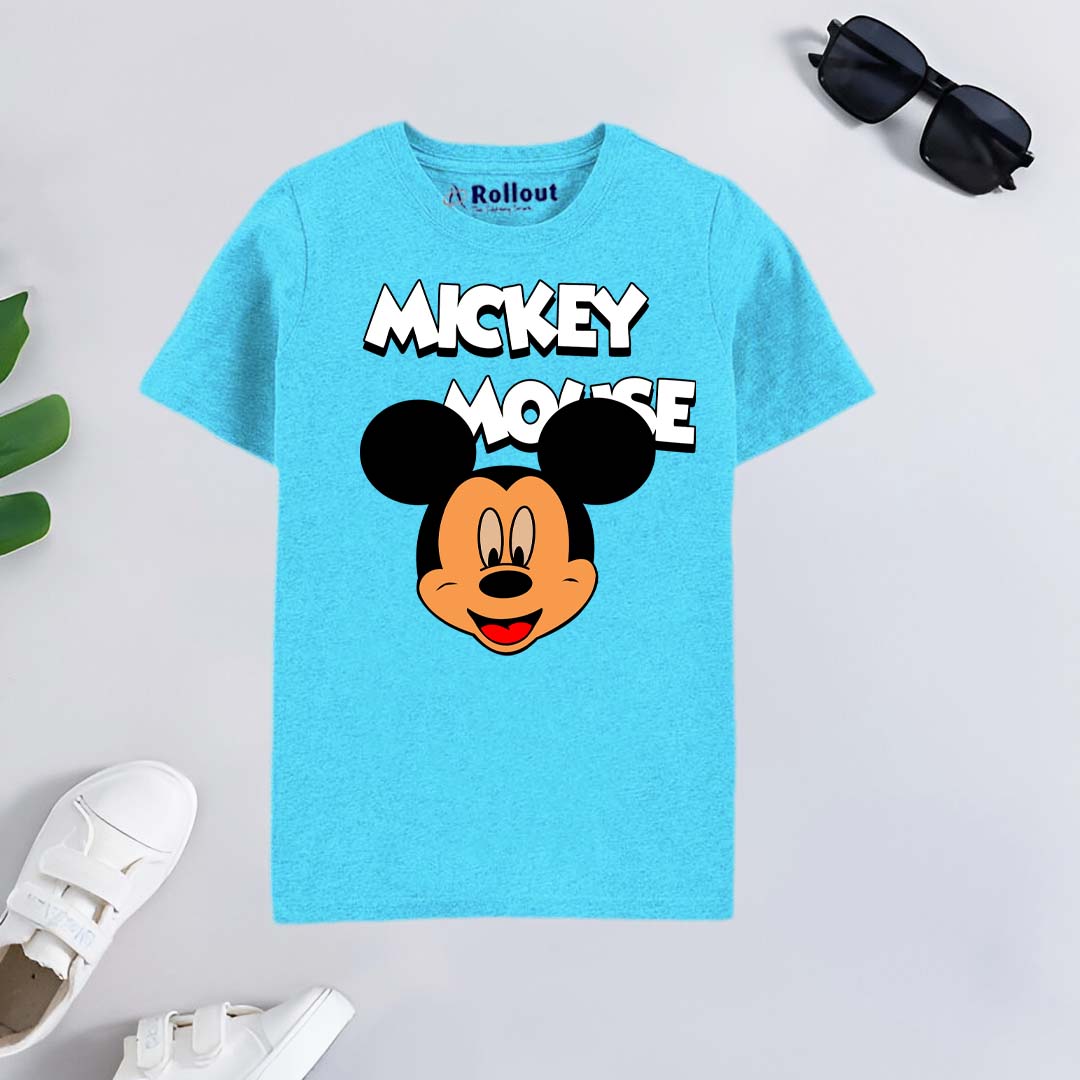 Sky Blue Micky Mouse Tshirt
