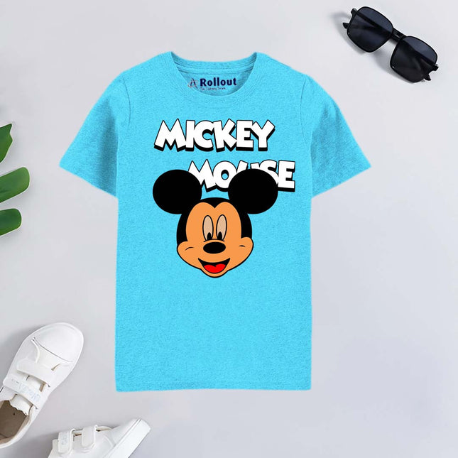 Sky Blue Micky Mouse Tshirt