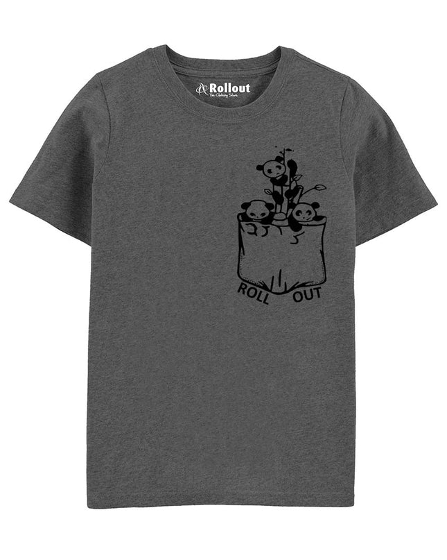 Grey Charcoal Printed T Shirt - RollOutBrand # # #