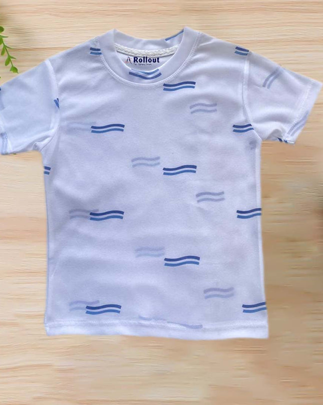 white summer waves Tshirt style