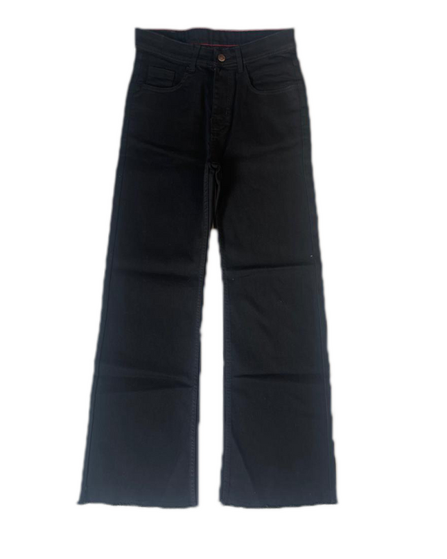 Lady jet black flapper jeans