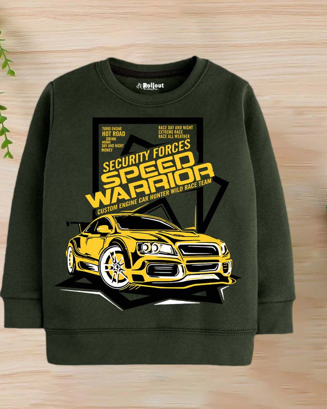 Green Speed Warrior Car Sweatshirt