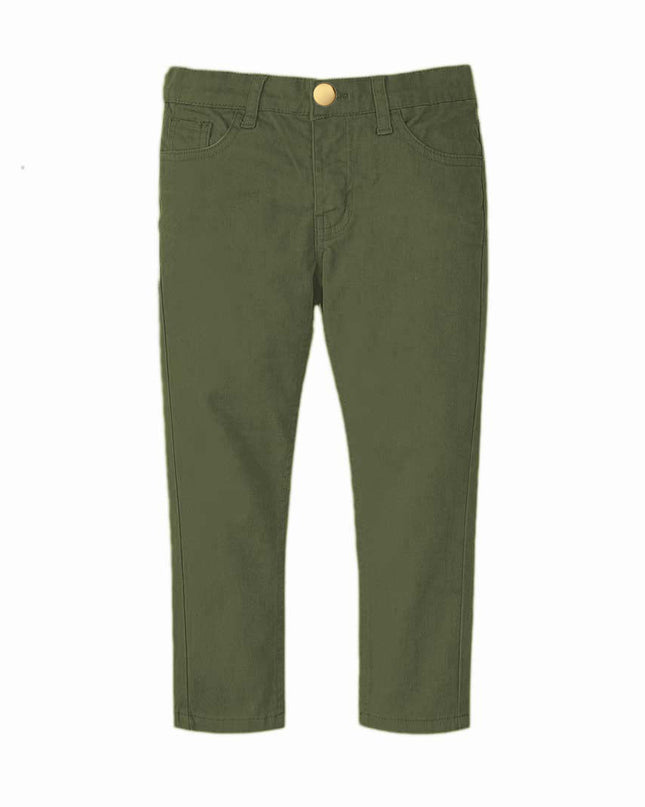 Green Henna cotton pent slim fit - RollOutBrand # # #