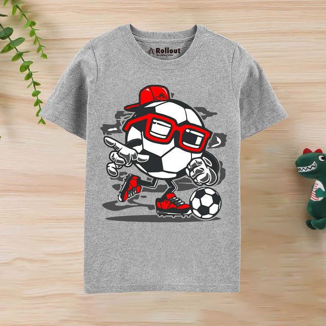 Grey football stylo Tshirt