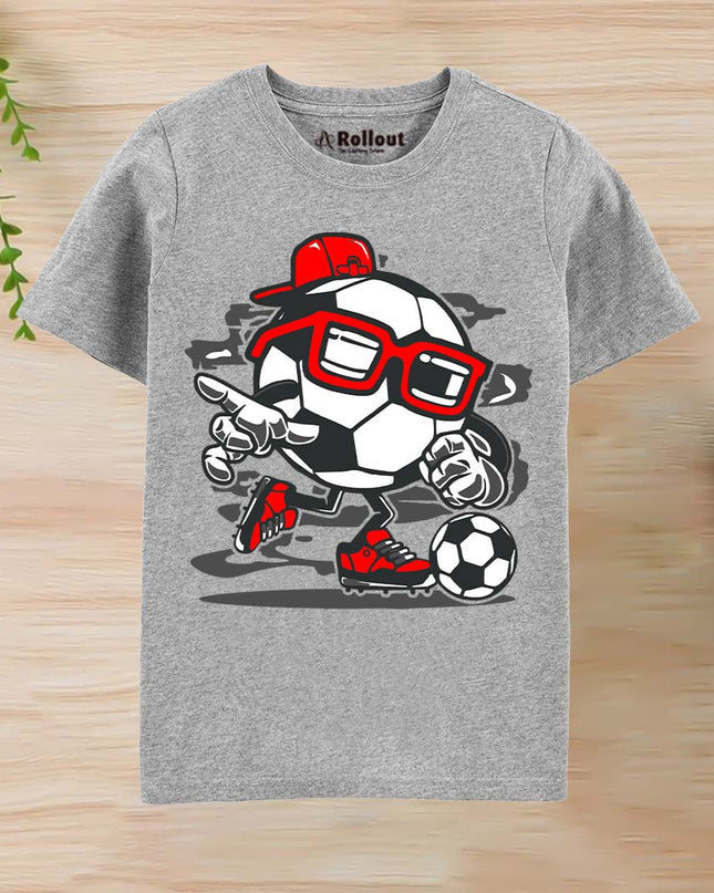 Grey football stylo Tshirt