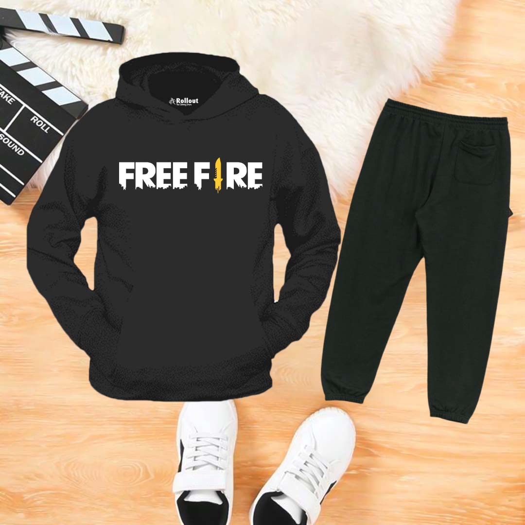 Free Fire Black hoodie set