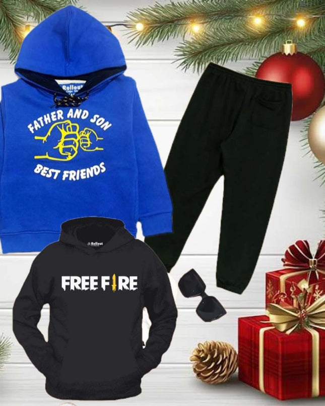 Pack of any 3 (2 hoodies +1 trouser) deal
