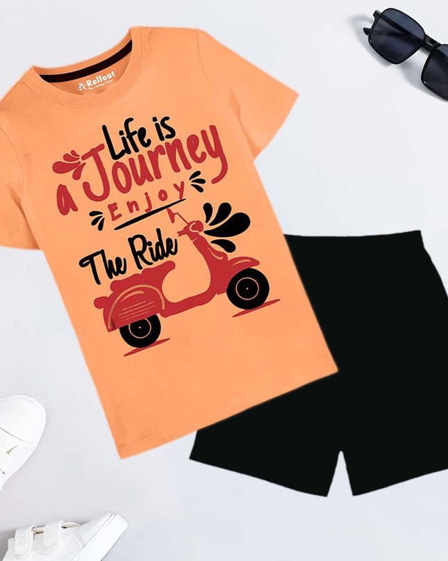 Journy  Tshirt cotton jersi shorts set