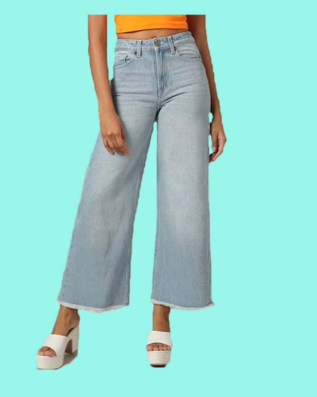 Lady Sky Blue flapper denim jeans