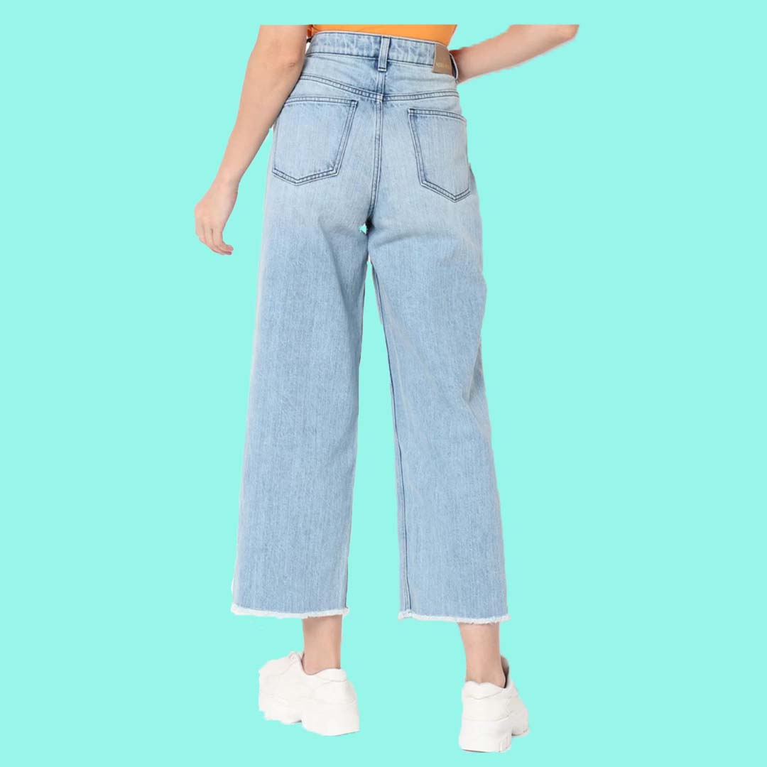 Lady Sky Blue flapper denim jeans