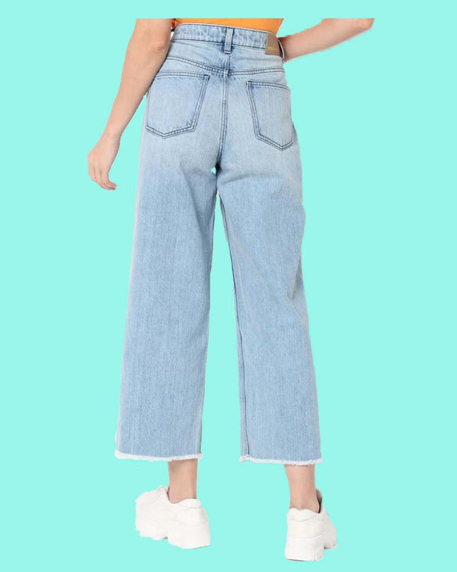 Lady Sky Blue flapper denim jeans