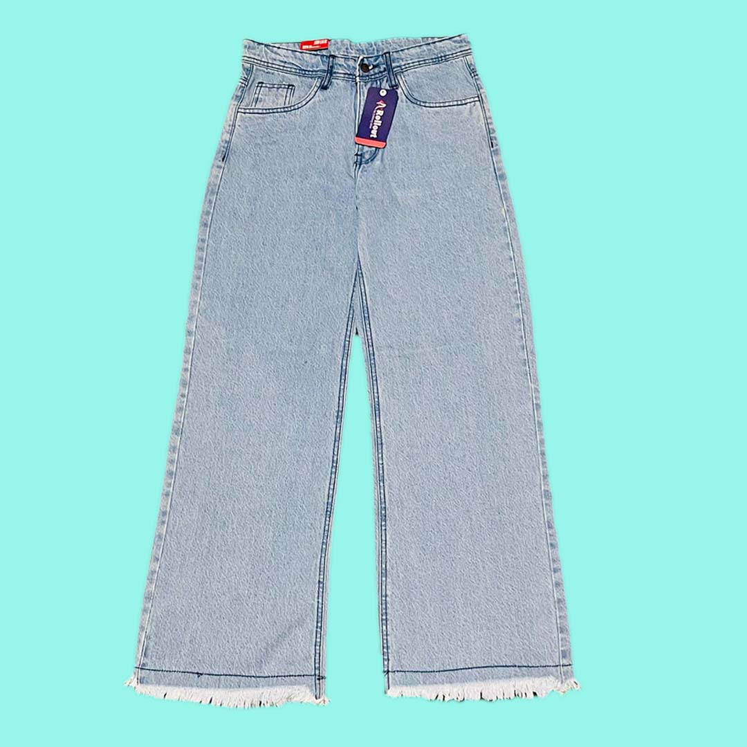 Lady Sky Blue flapper denim jeans