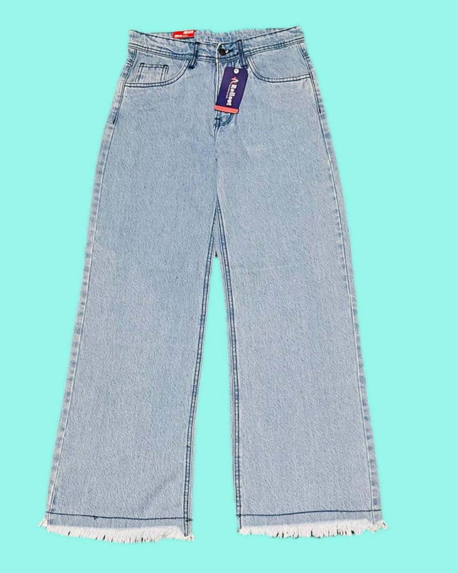 Lady Sky Blue flapper denim jeans
