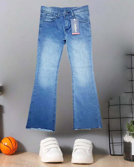 Girl Sky Blue Belbotom jeans
