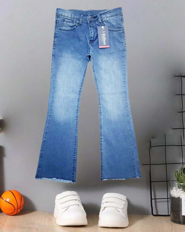 Girl Sky Blue Belbotom jeans