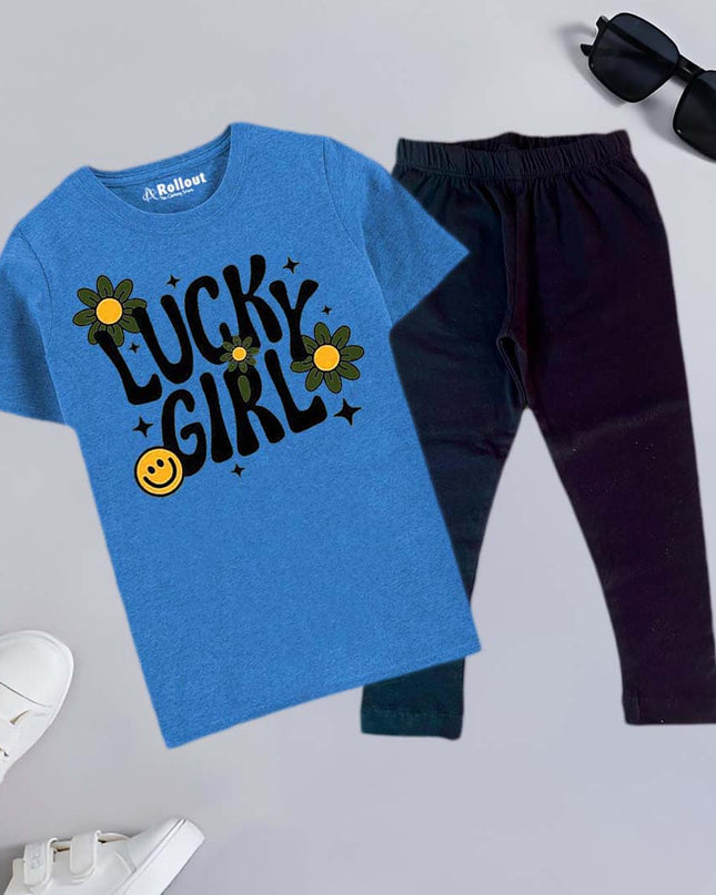 Lucky girls Tshirt+trouzr set