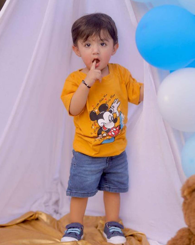 Mickey Mustard T-shirt - RollOutBrand # # #