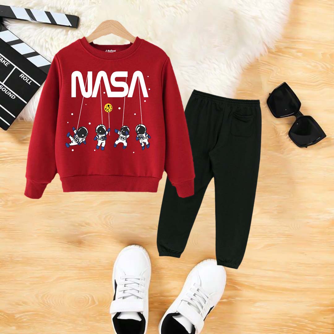 Nasa red sweatshirt set