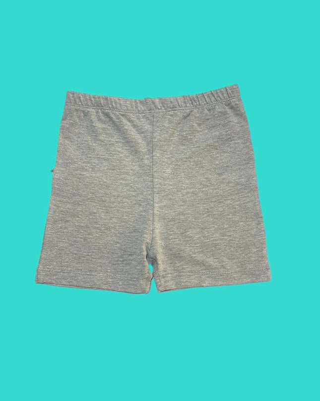 GREY COTTON JERSI SHORTS - RollOutBrand # # #