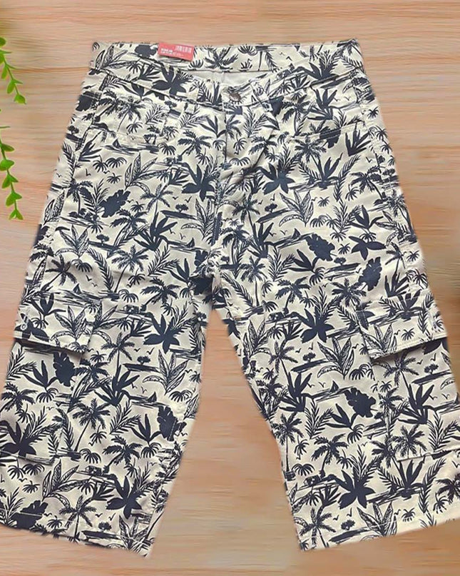 JUNGLE PRINTED COTTON ( Mens )SHORTS