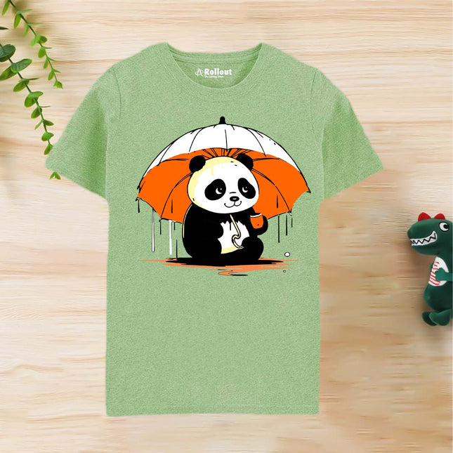 Light pista PANDA printed Tshirt