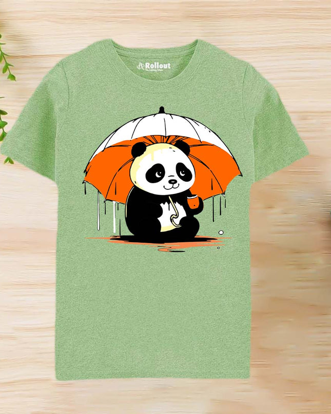 Light pista PANDA printed Tshirt