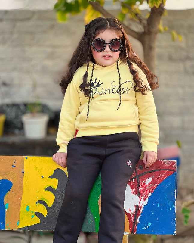 PRINCES Light yellow (lemon) HOODIE SET
