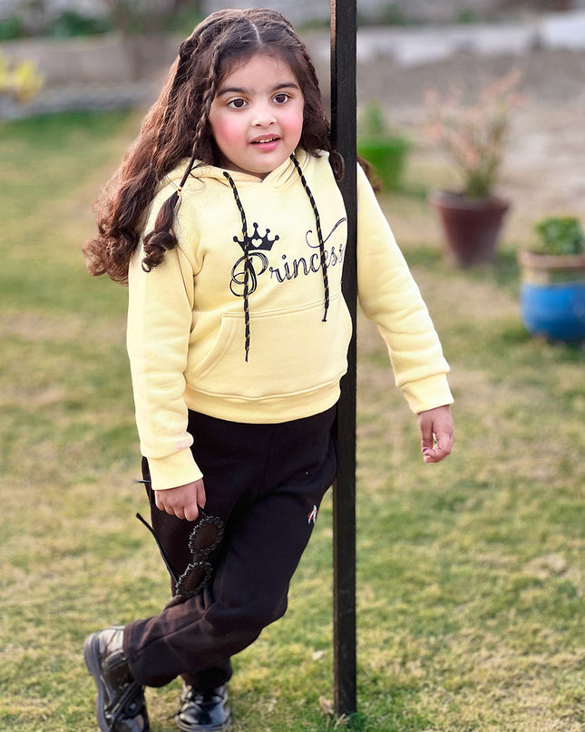 PRINCES Light yellow (lemon) HOODIE SET