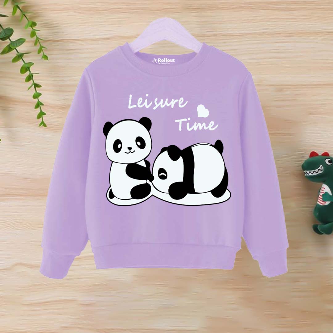 Purple panda sweatshirt