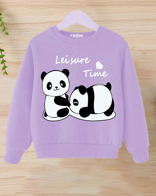 Purple panda sweatshirt