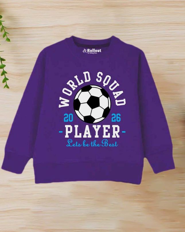 Purple world player sweatshirt