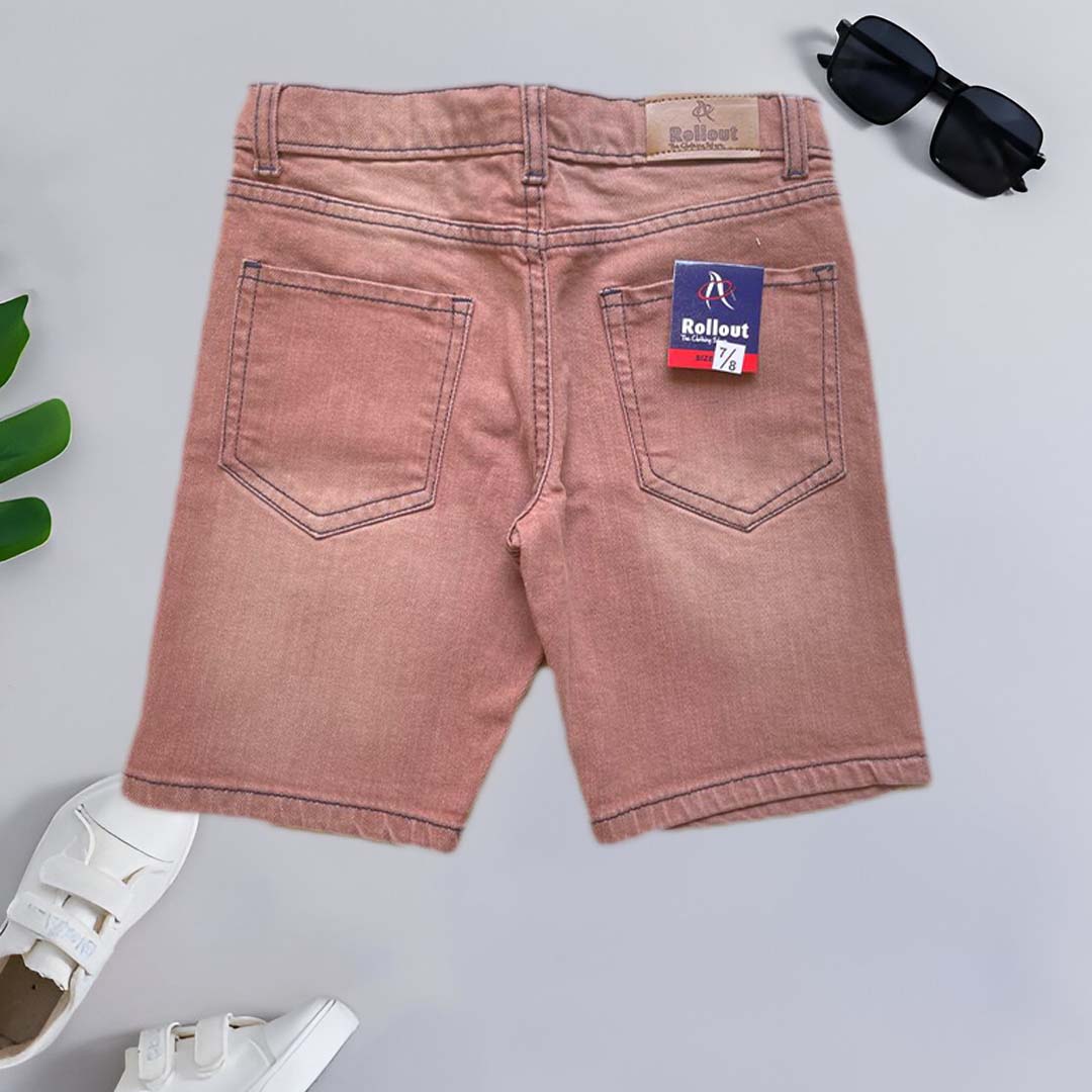 Denim Red classic colour jeans shorts