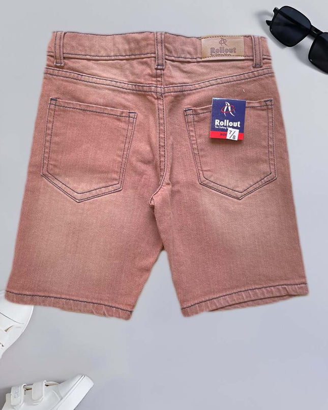 Denim Red classic colour jeans shorts