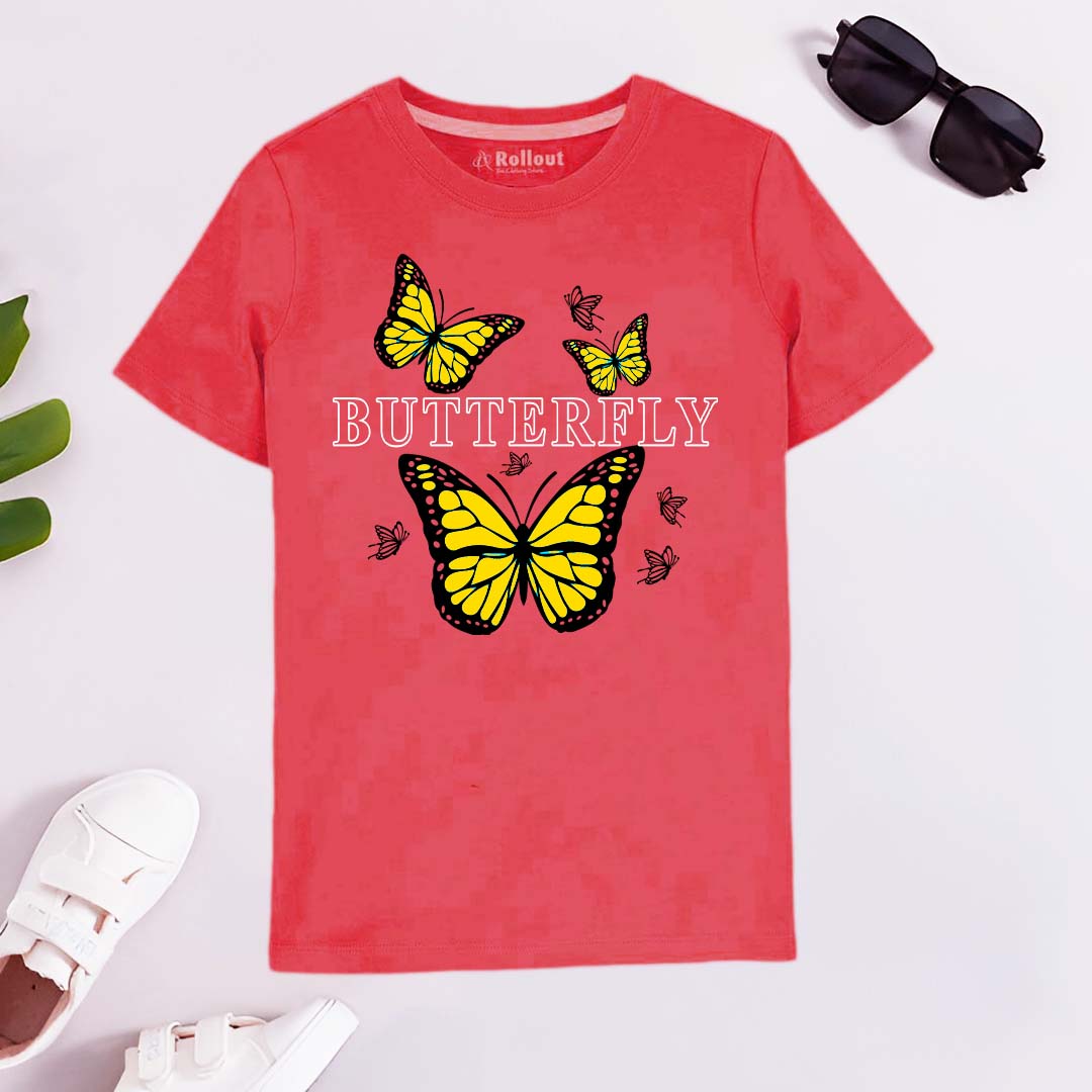 REDISH STYLISH BUTTERFLY T.SHIRT.