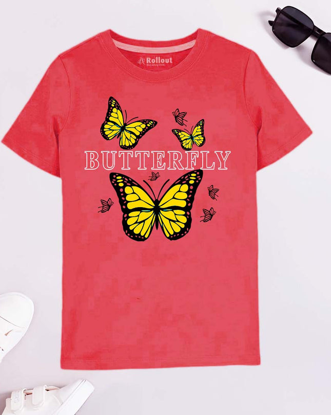 REDISH STYLISH BUTTERFLY T.SHIRT.