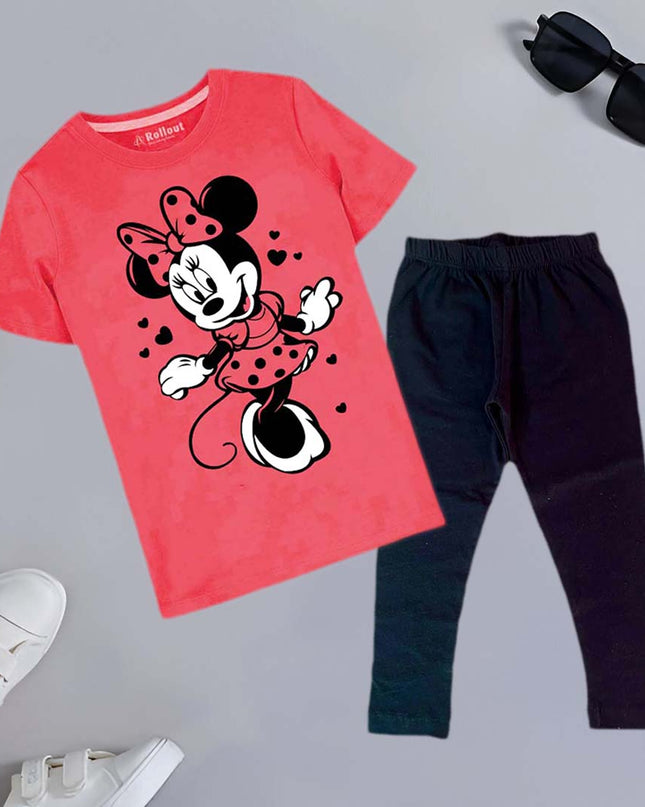 DISNEY MINNIE MOUSE TSHIRT & TROUZR SET