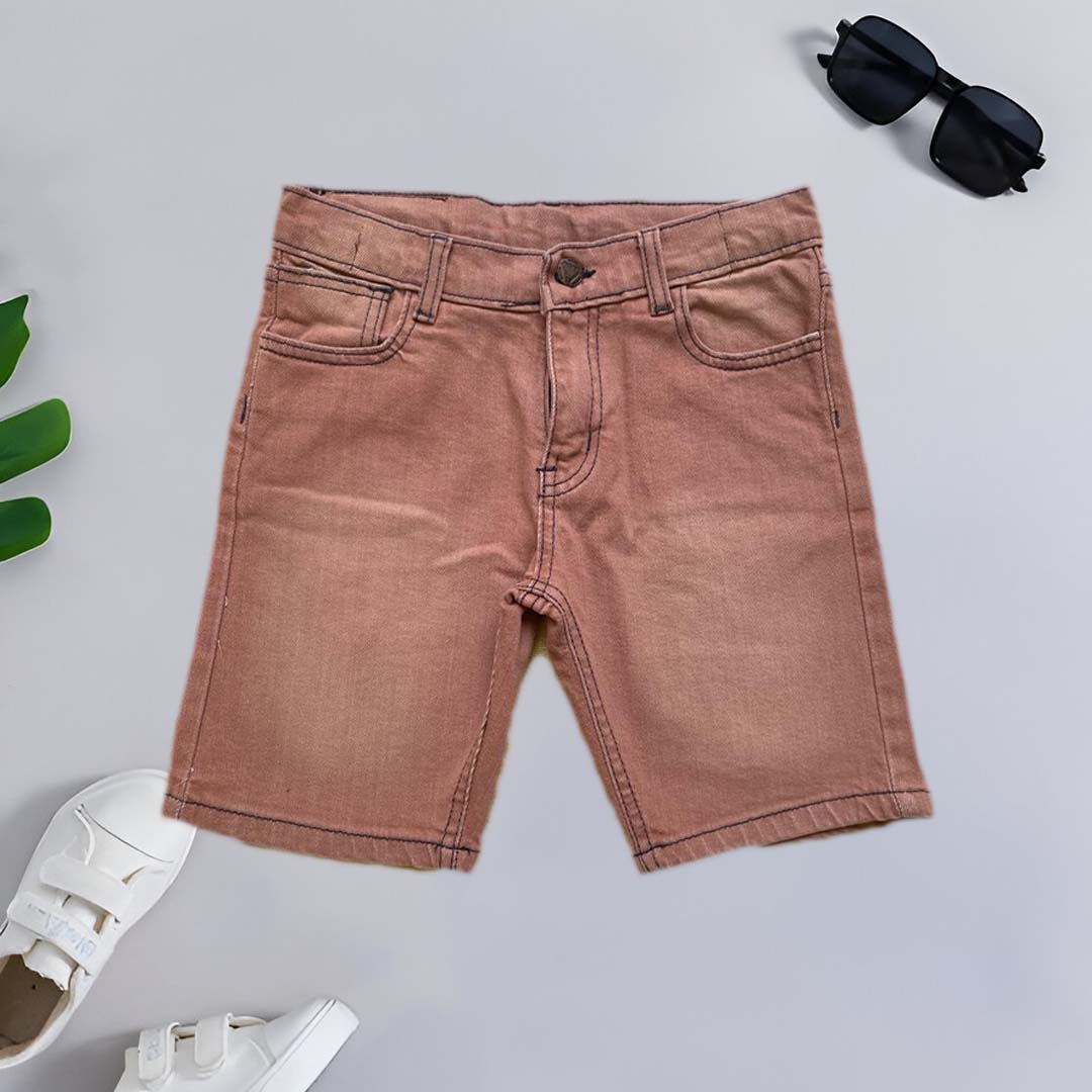 Denim Red classic colour jeans shorts