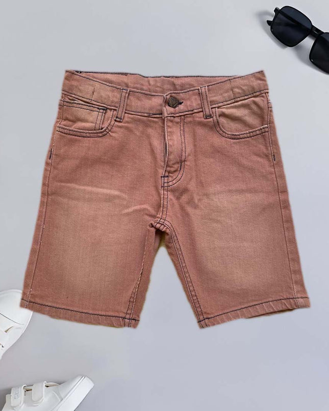 Denim Red classic colour jeans shorts
