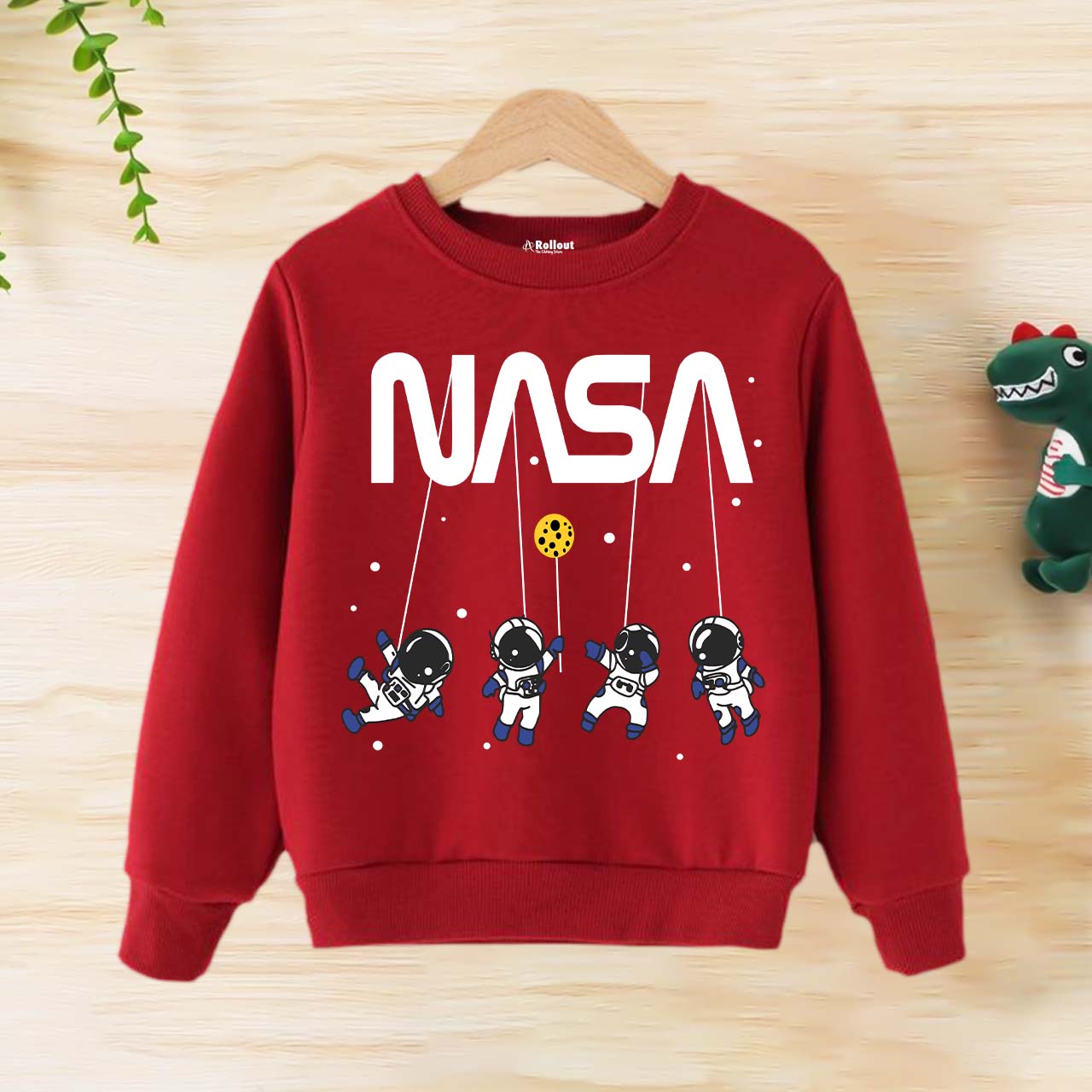 Red Nasa space sweatshirt