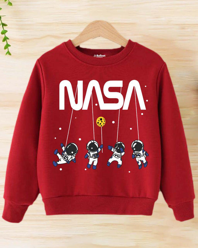 Red Nasa space sweatshirt