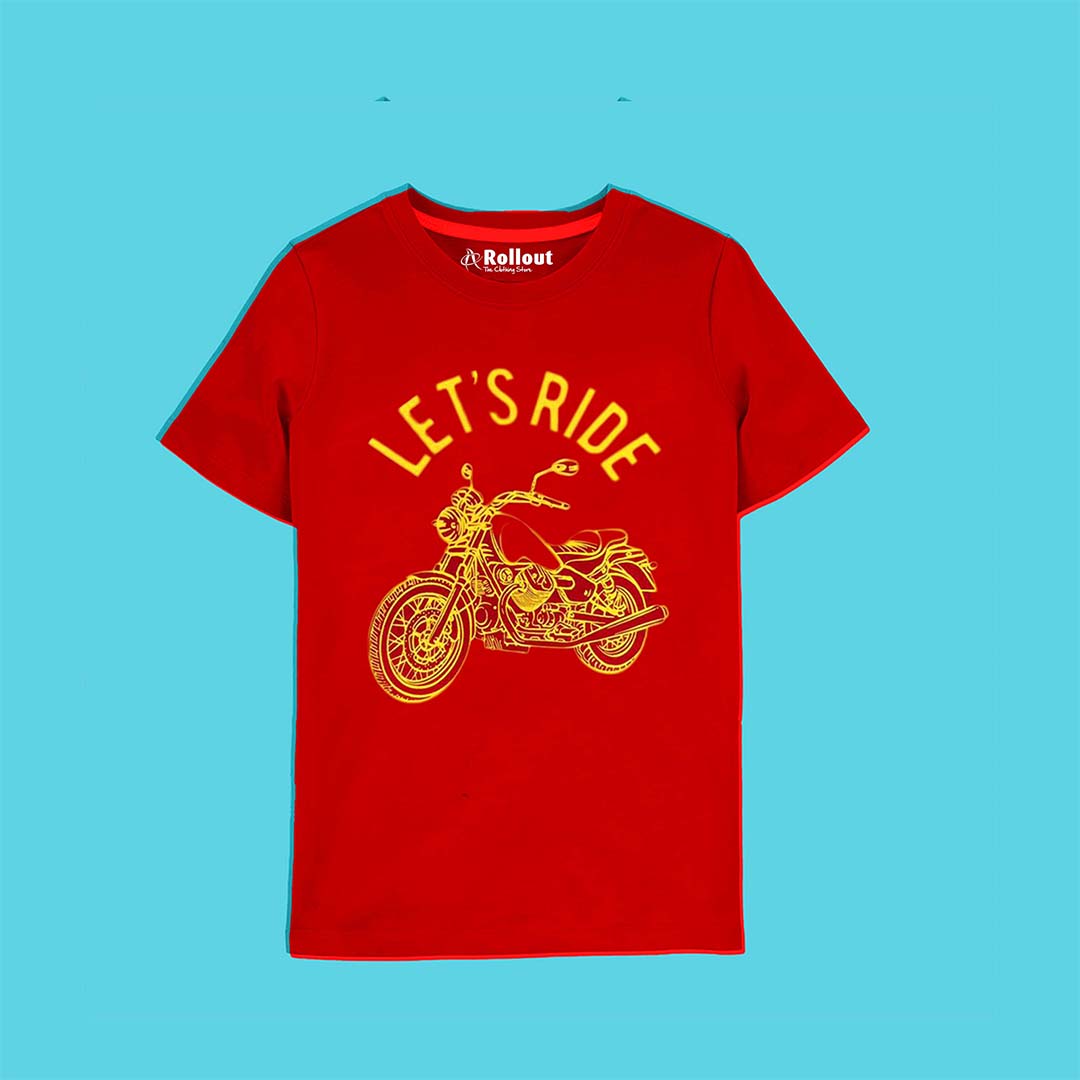 Red RIDER T SHIRT - RollOutBrand # # #