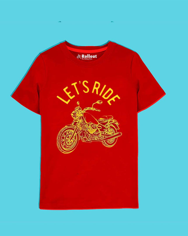 Red RIDER T SHIRT - RollOutBrand # # #