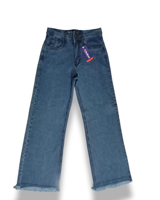 Lady Mid Blue Flear Leg