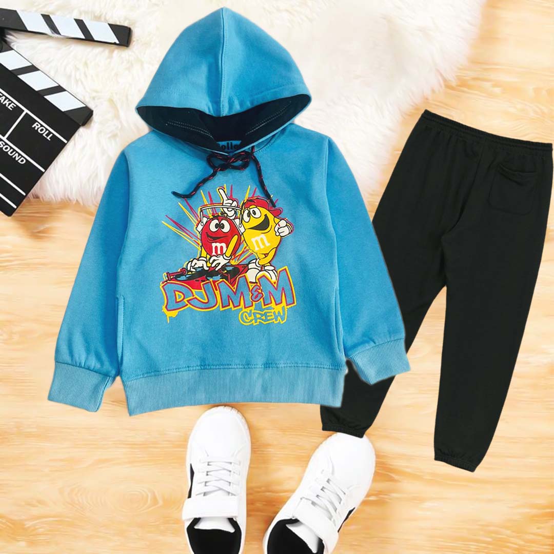 Sky blue angry birds kids hoodie set