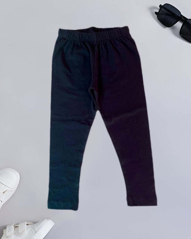 Black cotton jersi trouser