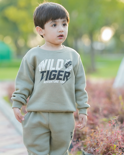 Grey wild tiger sweatshirt